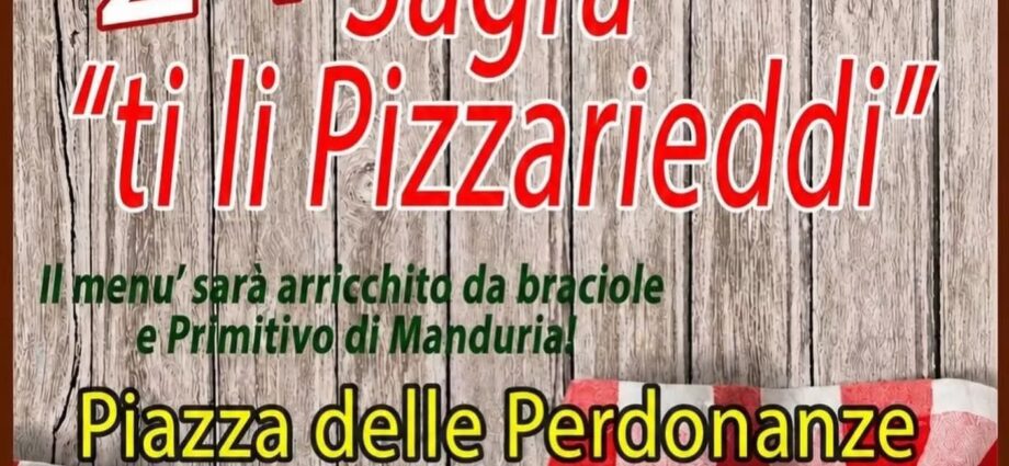 locandina sagra ti li pizzarieddi 2026